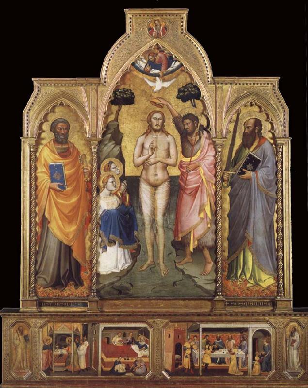 Niccolo di Pietro Gerini The Baptism of Christ Sweden oil painting art